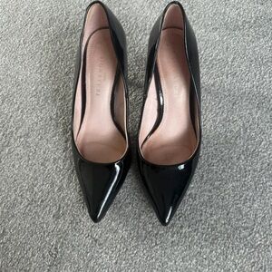 Next Glossy Black Heels